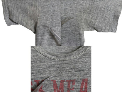 60s USA製 ラッセル 企業物 3段 染込み プリント Tシャツ XL 小さめ メンズ L 程 初期 金タグ ヴィンテージ シングルステッチ 100%コットン