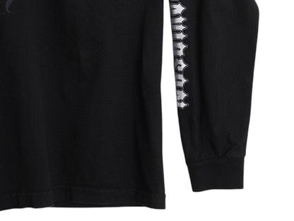 00s USA製 ハーレー ダビットソン 4面 プリント 長袖 Tシャツ メンズ L / オールド スカル トライバル ファイヤー ロンT 大きいサイズ 黒