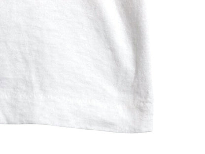 70s USA製 フルーツオブザルーム バインダーネック Vネック 無地 半袖 Tシャツ L 小さめ メンズ M 程/ ヴィンテージ シングルステッチ 白
