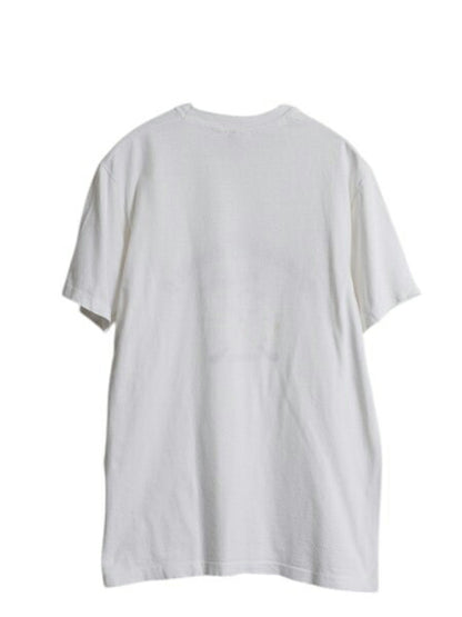 90s USA製 ミリタリー イラスト プリント Tシャツ L 小さめ メンズ M 程 古着 オールド シングルステッチ グラフィック USAF 空軍 ホワイト