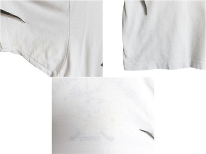 90s USA製 ミリタリー イラスト プリント Tシャツ L 小さめ メンズ M 程 古着 オールド シングルステッチ グラフィック USAF 空軍 ホワイト