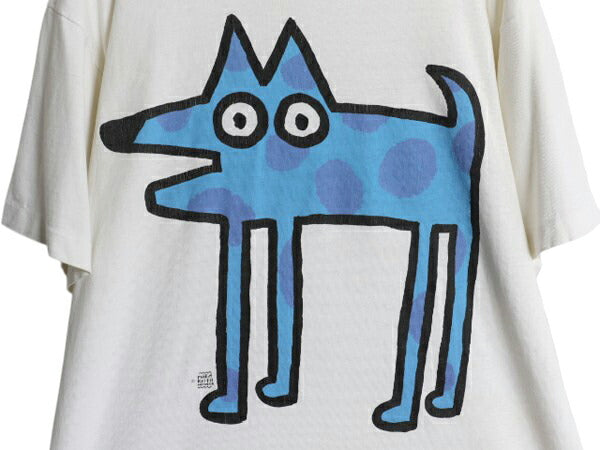 90s USA製 ポップ アート イラスト プリント Tシャツ メンズ L / 古着 オールド パロディ キャラクター グラフィック シングルステッチ 白