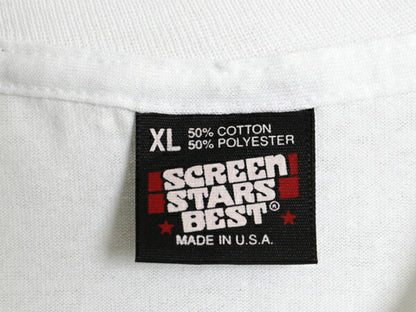 デッドストック 90s USA製 メッセージ イラスト プリント Tシャツ メンズ XL オールド グラフィック リンゴ シングルステッチ 大きいサイズ