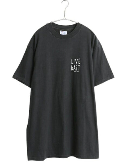 90s USA製 メッセージ 両面 プリント Tシャツ XL / 古着 オールド ジョーク 大きいサイズ シングルステッチ ヘビーウェイト モノトーン 黒