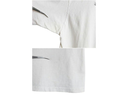 80s USA製 イーグル イラスト 両面 プリント Tシャツ メンズ XL / ヴィンテージ メッセージ シングルステッチ モノトーン 大きいサイズ 白