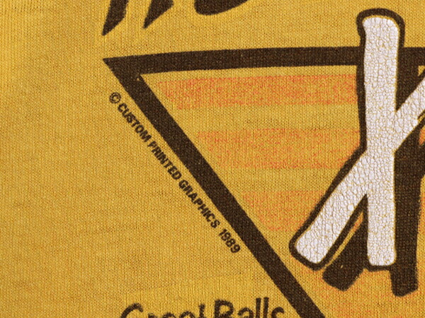 80s NHL アイスホッケー キャラクター イラスト プリント Tシャツ メンズ XL ヴィンテージ シングルステッチ スポーツ 当時物 大きいサイズ