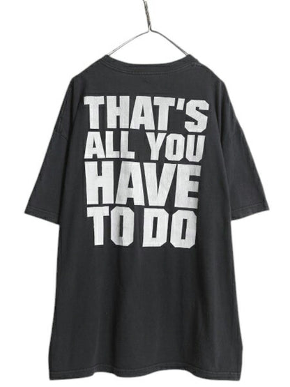 WWE オフィシャル ボー ダラス メッセージ 両面 プリント Tシャツ メンズ 2X 古着 ヘビーウェイト プロレス アメプロ WWF 大きいサイズ 黒