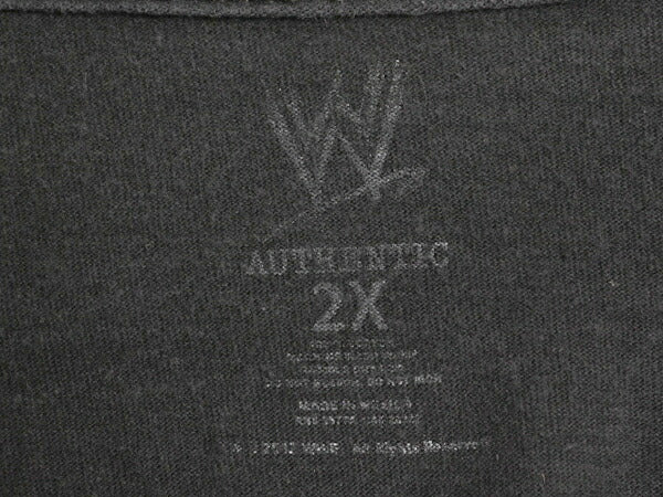 WWE オフィシャル ボー ダラス メッセージ 両面 プリント Tシャツ メンズ 2X 古着 ヘビーウェイト プロレス アメプロ WWF 大きいサイズ 黒