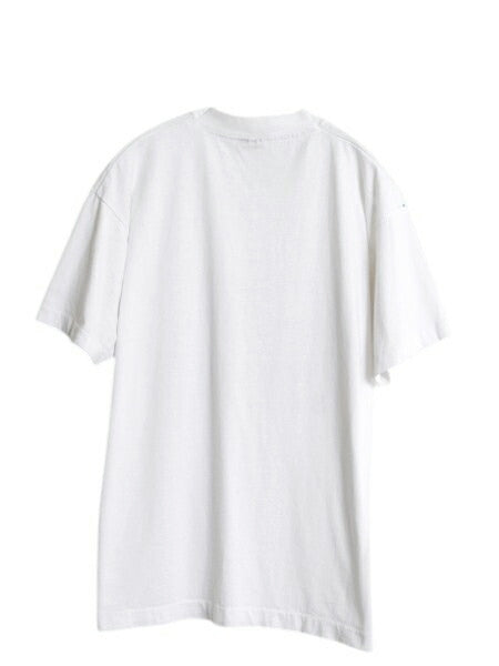 90s USA製 ネコ メッセージ イラスト プリント Tシャツ メンズ レディース L オールド キャラクター グラフィック シングルステッチ 猫 白