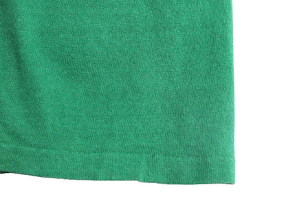 70s USA製 ラッセル 2段 プリント Tシャツ L 小さめ メンズ レディース M RUSSELL ヴィンテージ 初期 金タグ 100% COTTON シングルステッチ