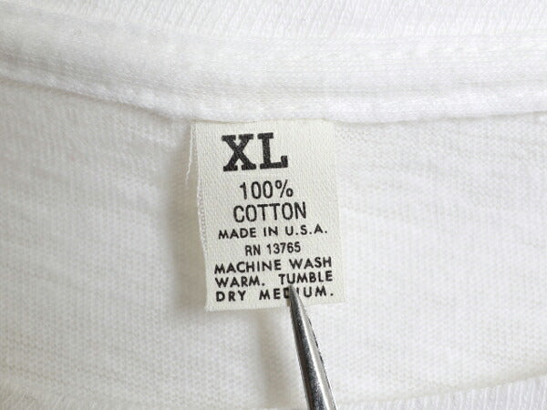70s USA製 マックトラック ドッグ イラスト 染込み プリント Tシャツ メンズ XL 小さめ L 程 古着 ヴィンテージ アニマル 企業物 当時物 白