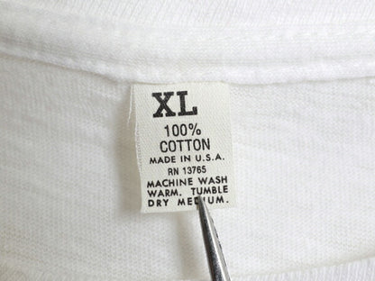 70s USA製 マックトラック ドッグ イラスト 染込み プリント Tシャツ メンズ XL 小さめ L 程 古着 ヴィンテージ アニマル 企業物 当時物 白