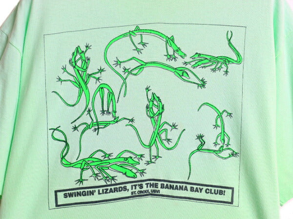 90s USA製 トカゲ 四十八手 イラスト プリント Tシャツ メンズ L 程 古着 オールド グラフィック エロ SEX キャラクター シングルステッチ