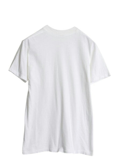 80s USA製 ジョッキー ポケット付き 無地 半袖 Tシャツ メンズ M 小さめ S 古着 ヴィンテージ シングルステッチ ポケT インナー ホワイト