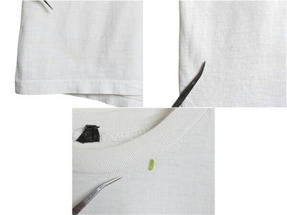 80s USA製 GQ 両面 グラフィック プリント Tシャツ メンズ L 小さめ M ヴィンテージ シングルステッチ ヘビーウェイト イラスト 企業物 白