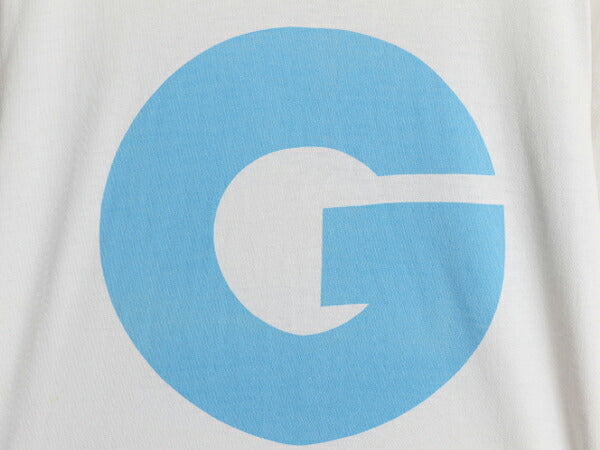 80s USA製 GQ 両面 グラフィック プリント Tシャツ メンズ L 小さめ M ヴィンテージ シングルステッチ ヘビーウェイト イラスト 企業物 白