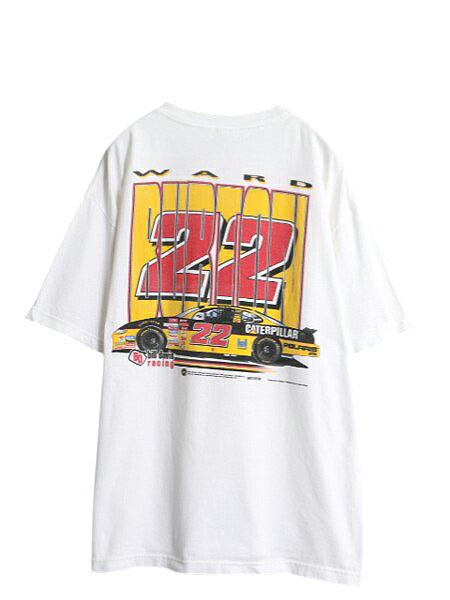 00s USA製 ナスカー イラスト 両面 プリント Tシャツ メンズ XL オールド グラフィック モータースポーツ レース 企業 ポケT 大きいサイズ