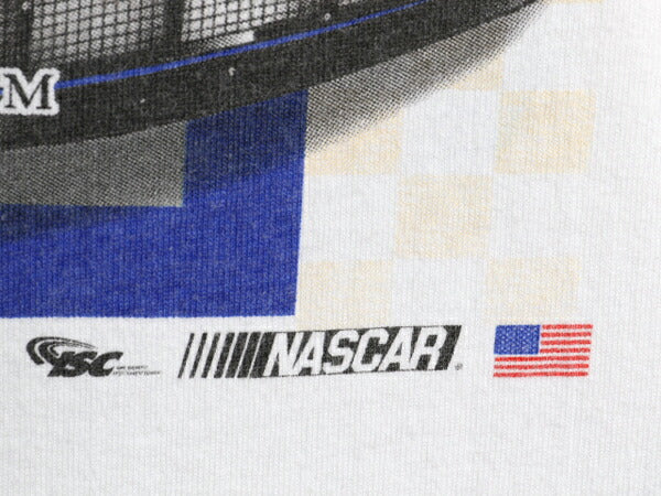 00s ナスカー イラスト 両面 プリント Tシャツ メンズ XL オールド グラフィック モータースポーツ レース 企業 スポンサー 大きいサイズ