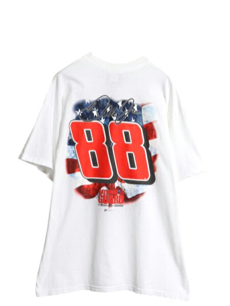 00s ナスカー イラスト 両面 プリント Tシャツ メンズ XL オールド グラフィック モータースポーツ レース 企業 スポンサー 大きいサイズ