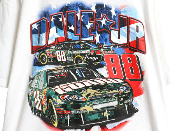 00s ナスカー イラスト 両面 プリント Tシャツ メンズ XL オールド グラフィック モータースポーツ レース 企業 スポンサー 大きいサイズ