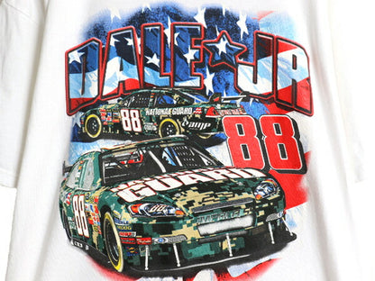 00s ナスカー イラスト 両面 プリント Tシャツ メンズ XL オールド グラフィック モータースポーツ レース 企業 スポンサー 大きいサイズ