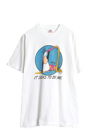 90s USA製 ペンギン キャラクター イラスト プリント Tシャツ メンズ レディース L / オールド オフィシャル コミック シングルステッチ 白
