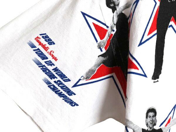 90s フィギア スケート オールオーバー フォト プリント Tシャツ メンズ レディース L オールド グラフィック オフィシャル ツアー 当時物