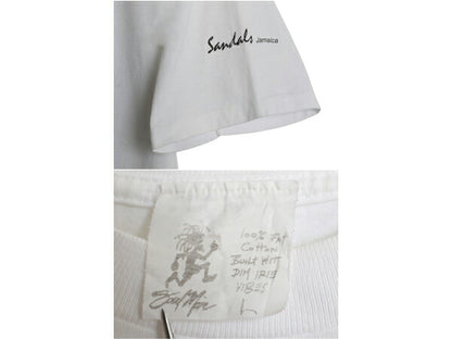 90s Soul Man ラスタ イラスト プリント Tシャツ メンズ L / 古着 オールド アート レゲエ ジャマイカ キャラクター シングルステッチ 両面