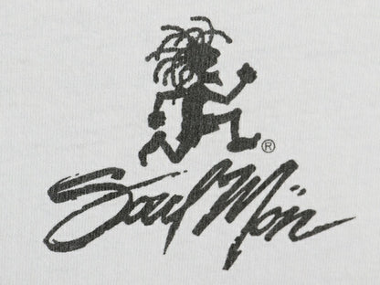 90s Soul Man ラスタ イラスト プリント Tシャツ メンズ L / 古着 オールド アート レゲエ ジャマイカ キャラクター シングルステッチ 両面