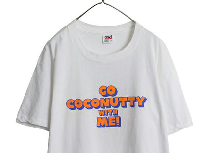 90s USA製 企業物 イラスト プリント Tシャツ メンズ XL 古着 オールド 酒 キャプテンモルガン グラフィック キャラクター 大きいサイズ 白