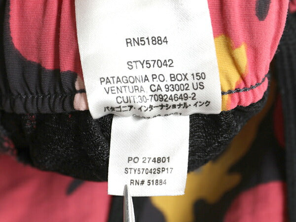 パタゴニア ベアリー バギーズ ショーツ レディース S 古着 17年製 アウトドア ショートパンツ 海パン 短パン 水陸両用 総柄 スイム サーフ