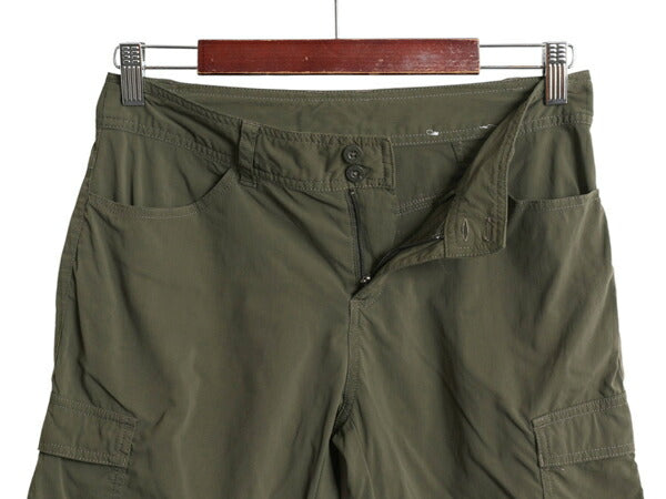 パタゴニア ソリマー ショーツ レディース S 程/ 12年製 古着 アウトドア ショートパンツ ストレッチ ナイロン 短パン 薄手 軽量 オリーブ
