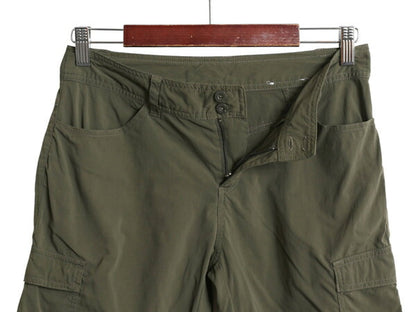 パタゴニア ソリマー ショーツ レディース S 程/ 12年製 古着 アウトドア ショートパンツ ストレッチ ナイロン 短パン 薄手 軽量 オリーブ