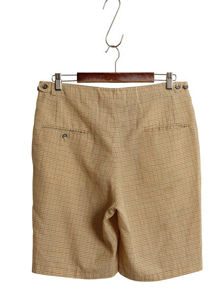 70s Palm Beach チェック ショートパンツ メンズ 実寸 33 ヴィンテージ ショーツ ノータック ハーフパンツ 短パン TALON シワになりにくい