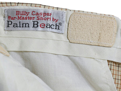 70s Palm Beach チェック ショートパンツ メンズ 実寸 33 ヴィンテージ ショーツ ノータック ハーフパンツ 短パン TALON シワになりにくい