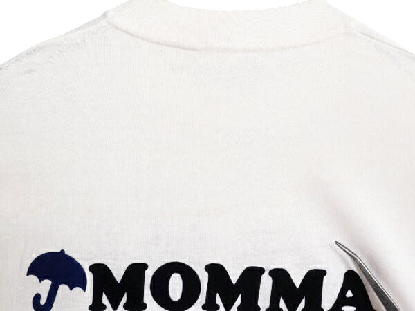 デッドストック 80s メッセージ 6段 フロッキー プリント Tシャツ メンズ L 小さめ M ジョーク ヴィンテージ シングルステッチ 両面 未使用