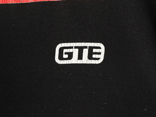90s USA製 テレビ 企業 ロゴ プリント 半袖 Tシャツ メンズ XL 90年代 オールド 企業物 当時物 ヘビーウェイト シングルステッチ ブラック