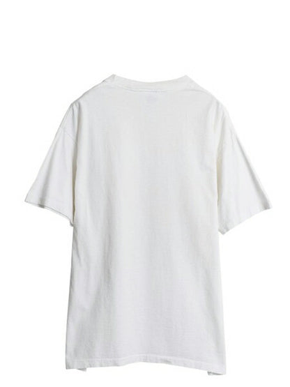 90s USA製 カレッジ アート イラスト プリント Tシャツ メンズ レディース XL オールド シングルステッチ 大きいサイズ ヘビーウェイト 白