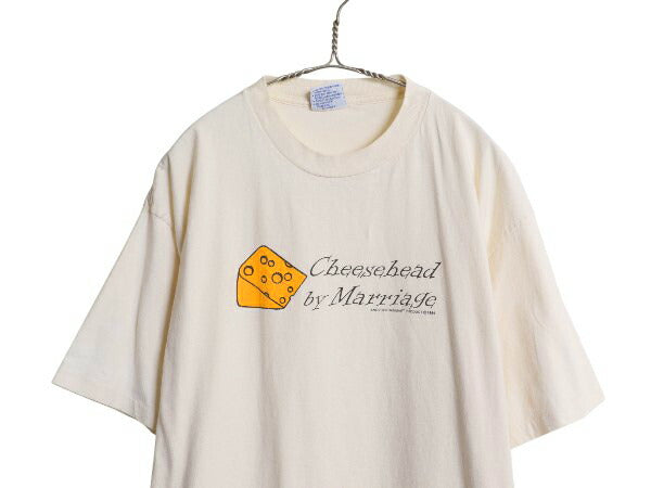 90s USA製 ジョーク メッセージ イラスト プリント Tシャツ メンズ XL オールド グラフィック NFL パッカーズ ヘビーウェイト 大きいサイズ