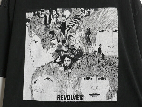 00s ビートルズ イラスト プリント Tシャツ メンズ 2XL 古着 オールド オフィシャル バンド ロック REVOLVER グラフィック 大きいサイズ 黒