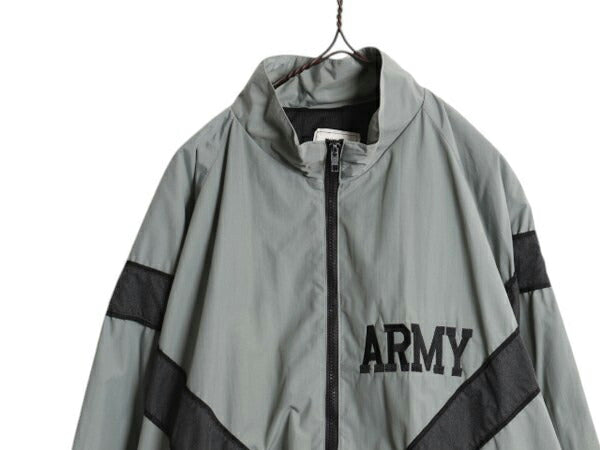 00s 米軍実物 US ARMY ナイロン トレーニング ジャケット X-LARGE REGULAR / 04年製 オールド 軍物 IPFU ミリタリー ブルゾン ジャンパー