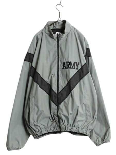 00s 米軍実物 US ARMY ナイロン トレーニング ジャケット X-LARGE REGULAR / 04年製 オールド 軍物 IPFU ミリタリー ブルゾン ジャンパー