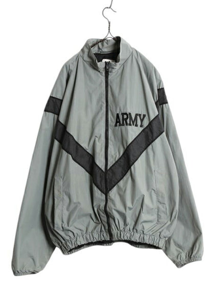 00s 米軍実物 US ARMY ナイロン トレーニング ジャケット X-LARGE REGULAR / 04年製 オールド 軍物 IPFU ミリタリー ブルゾン ジャンパー