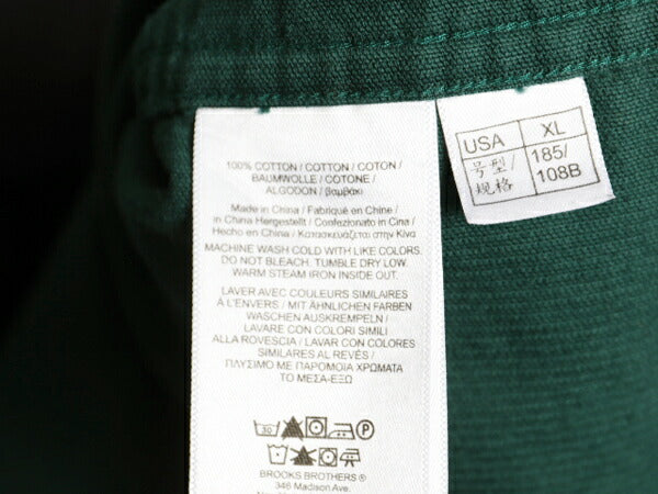 ブルックスブラザーズ 総柄 コーデュロイ 長袖 ボタンダウン シャツ メンズ XL / 古着 Brooks Brothers 長袖シャツ 細畝 フィッシング 刺繍