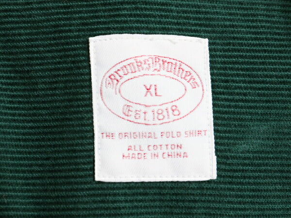 ブルックスブラザーズ 総柄 コーデュロイ 長袖 ボタンダウン シャツ メンズ XL / 古着 Brooks Brothers 長袖シャツ 細畝 フィッシング 刺繍