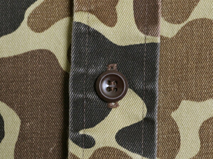 80s USA製 ウールリッチ ダックハンター カモ サファリ シャツ メンズ L 程/ ヴィンテージ 旧タグ Woolrich 迷彩 ハンティング 長袖シャツ
