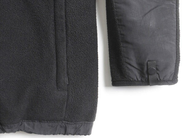 ガールズ XL レディース M 程■ ノースフェイス フルジップ フリース ナイロン 切替 デナリ ジャケット 古着 The North Face DENALI 黒 x黒