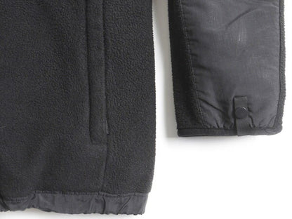 ガールズ XL レディース M 程■ ノースフェイス フルジップ フリース ナイロン 切替 デナリ ジャケット 古着 The North Face DENALI 黒 x黒