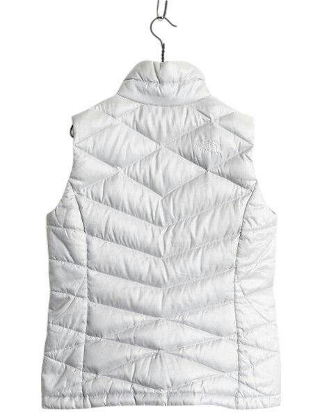 US企画 ノースフェイス ナイロン ダウン ベスト レディース S 古着 The North Face フルジップ キルティング 550フィル アウトドア 重ね着