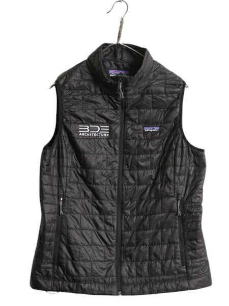 パタゴニア ナノ パフ ベスト レディース L / Patagonia 19年製 中綿 ナイロン キルティング フルジップ アウトドア パッカブル 企業物 黒